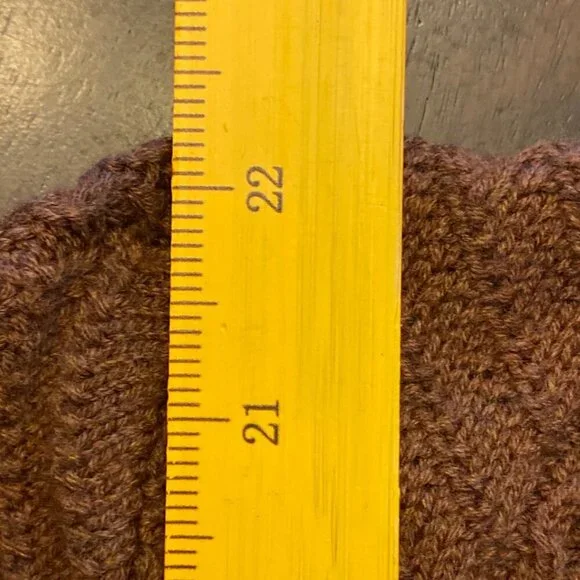 Sonoma Cable Knit Sweater In Warm Chestnut Brown - Size Large - Picture 7 of 14